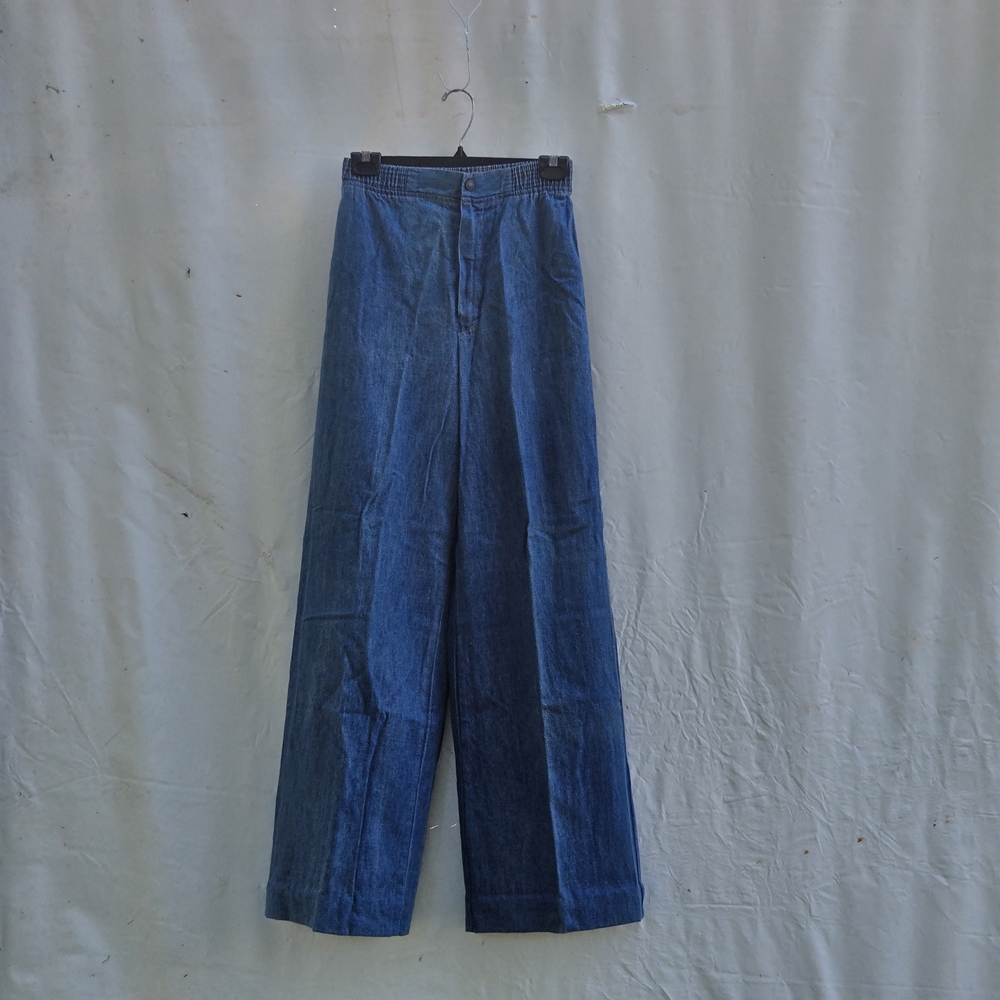 Wide Leg Blue Jeans